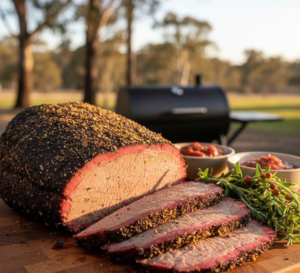 Australian Brisket With Native Herbs Recipe