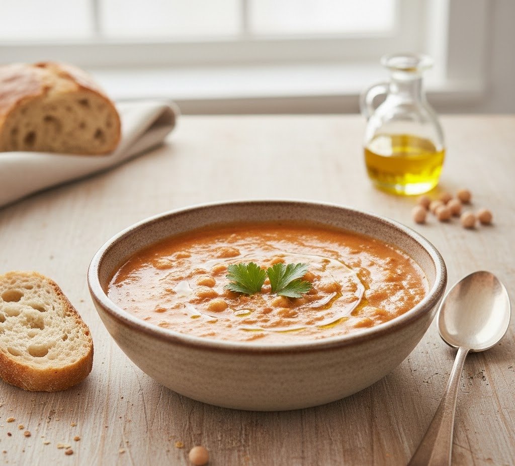 Chickpea Tomato Soup Recipe