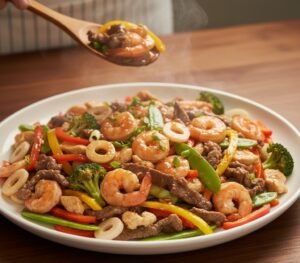 Triple Delight Chinese Food Recipe